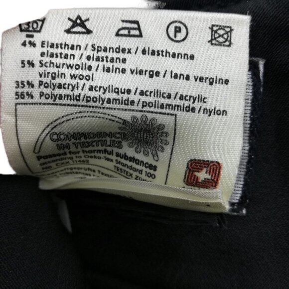 Vintage Metropolis by Couloir Ski Pants Size 10 Schoeller Skifans Stirrups Black - Picture 12 of 12